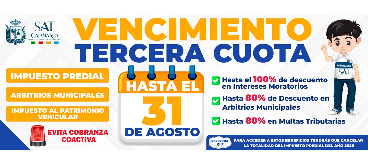 Vencimiento 3ra Cuota 2026